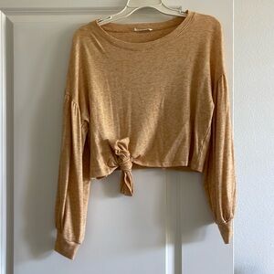 Yellow crop sweater